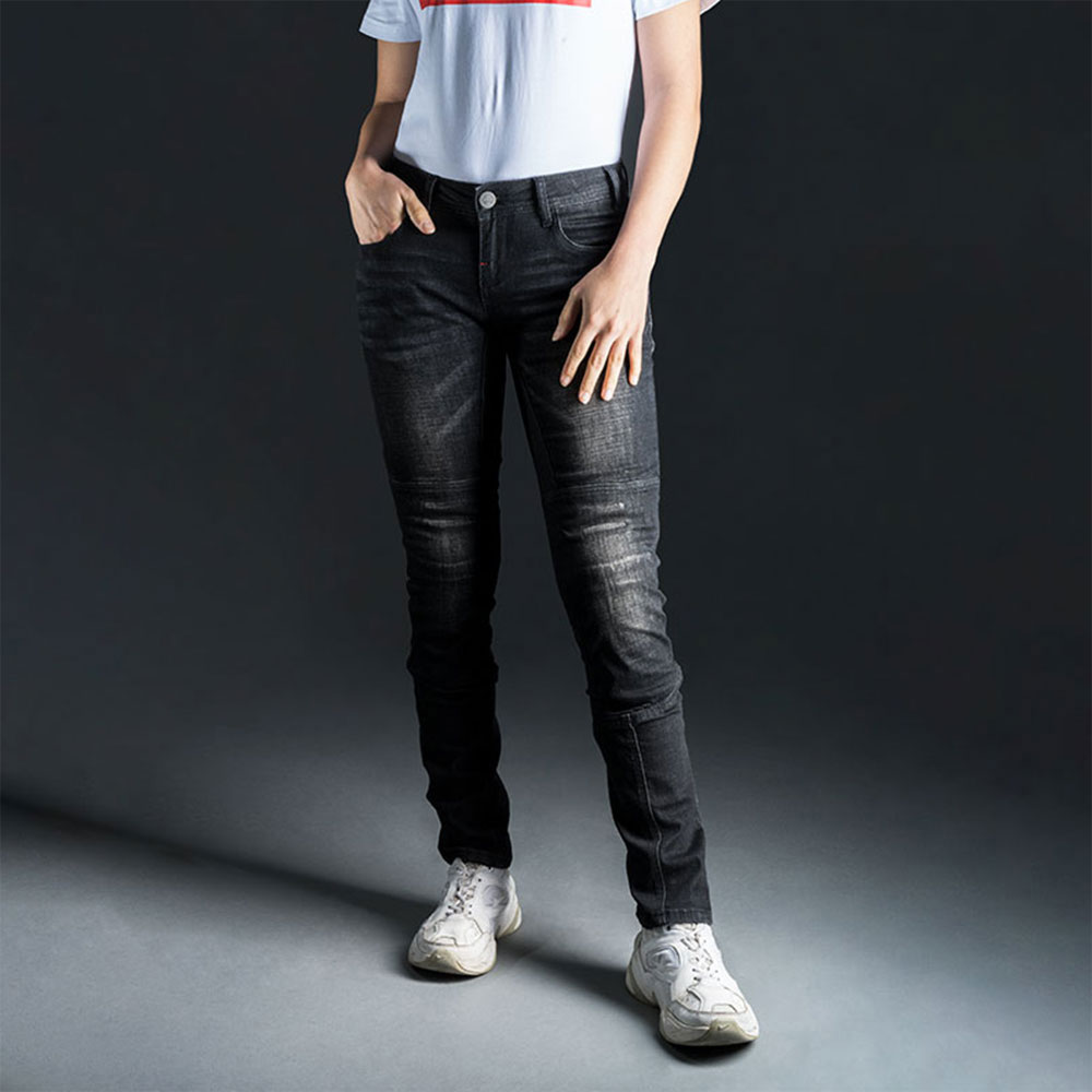Pantalone LS2 DAKOTA JEANS ženske crne