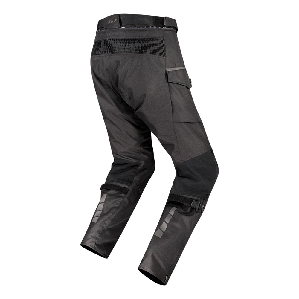 Pantalone LS2 TRAVEL LONG muške crno tamno sive duge M