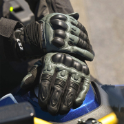 Rukavice LS2 OCTANE WP kožne muške crno braon XXL