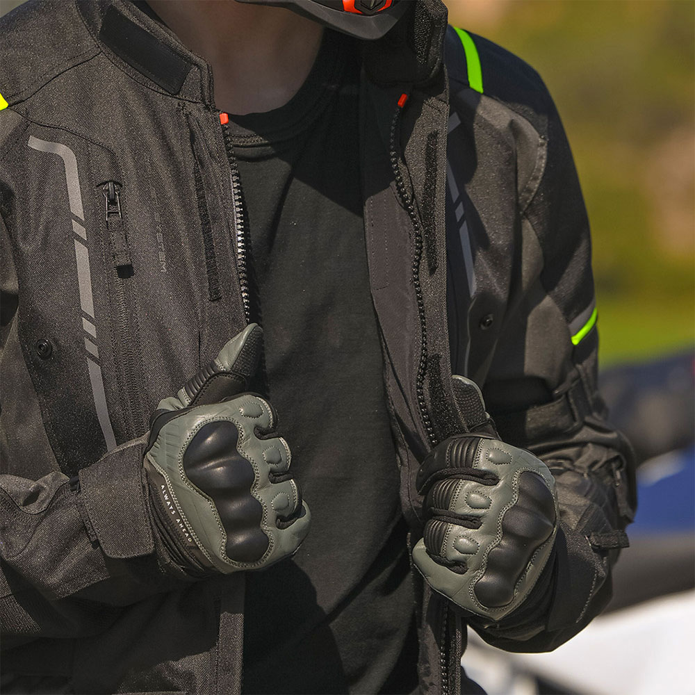 Rukavice LS2 OCTANE WP kožne muške crno braon XXL