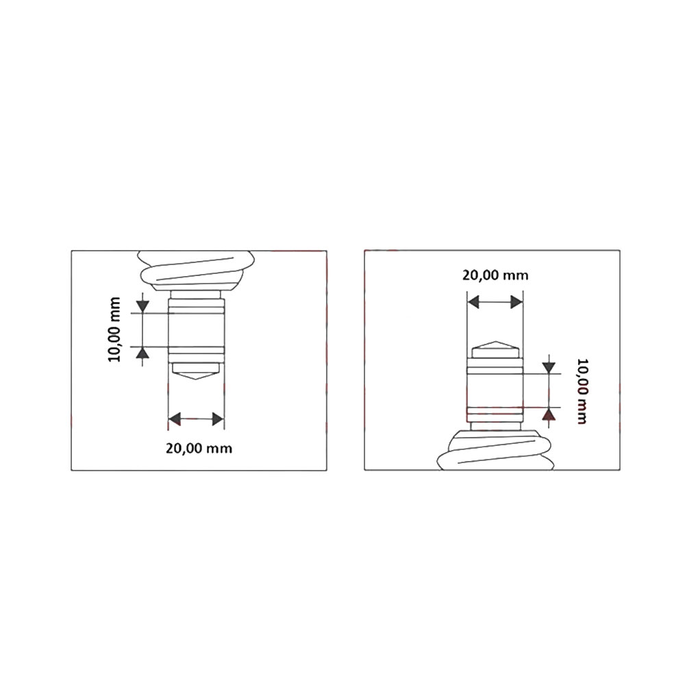 Amortizer kineski ATV L-275 mm beli