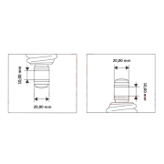 Amortizer kineski ATV L-265 mm crveni