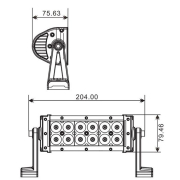 Svetlo za ATV 12 LED 36W 2160 Lum