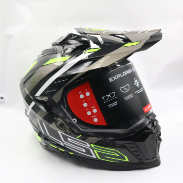 Kaciga LS2 Cross MX701 EXPLORER EDGE CARBON crno bela L OUTLET