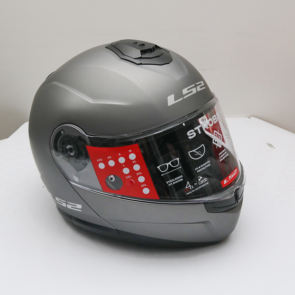 Kaciga LS2 Flip Up FF908 STROBE II sa naočarima titanium XXL OUTLET