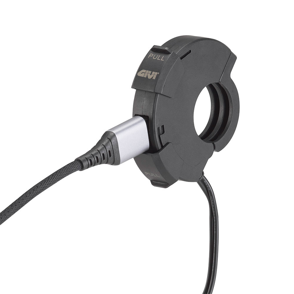 Punjač sa USB i USB C priključkom montaža na korman GIVI