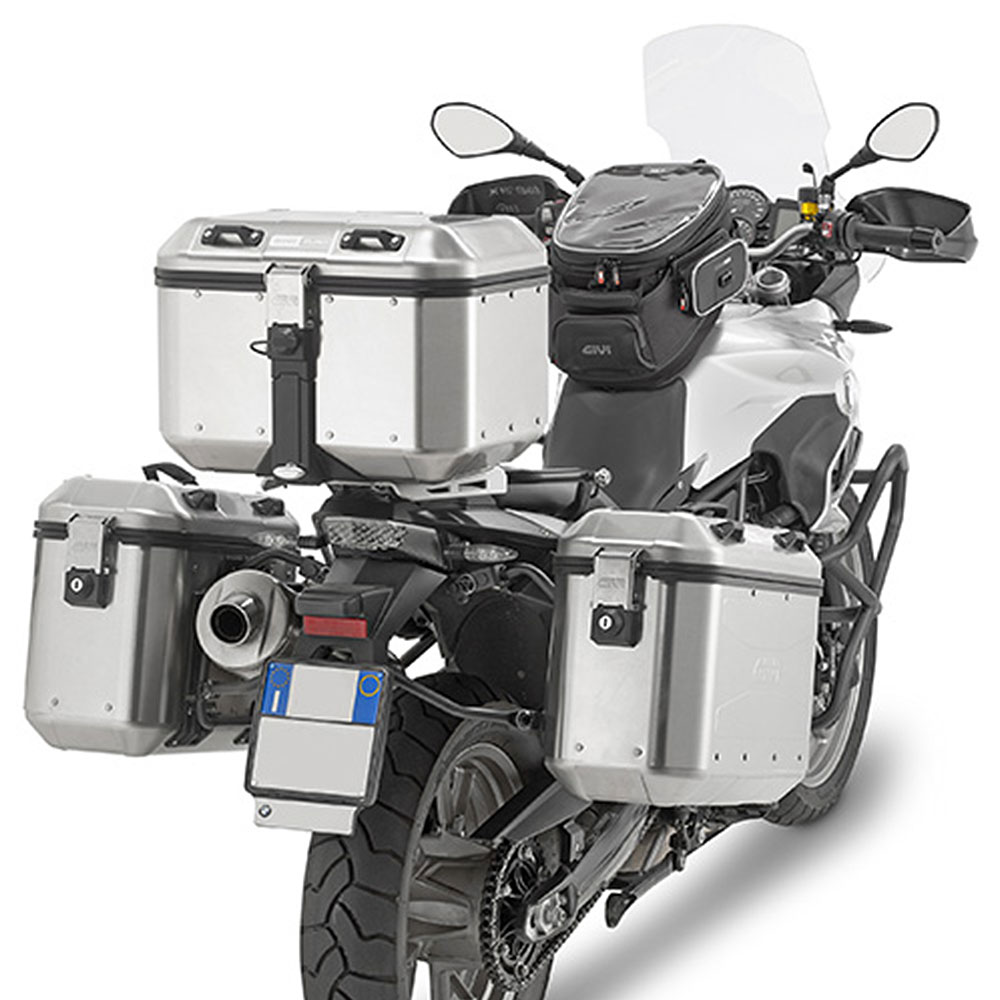 Centralni kofer GIVI TREKKER DOLOMITI DLM46A ALU niklovani Monokey 46L