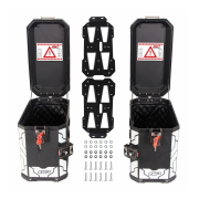 Bočni koferi GP KOMPOZIT ALU crni 40L+40L