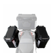 Bočni koferi GP KOMPOZIT ALU crni 40L+40L