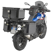 Bočni kofer GIVI TREKKER OUTBACK MONOKEY® CAM SIDE EVO SMART 33 BLACK LINE ALU crni desni 33L