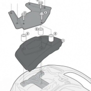 Kit za montažu nosača kofera GIVI Suzuki Burgman 650 (13-20) SR3104KIT