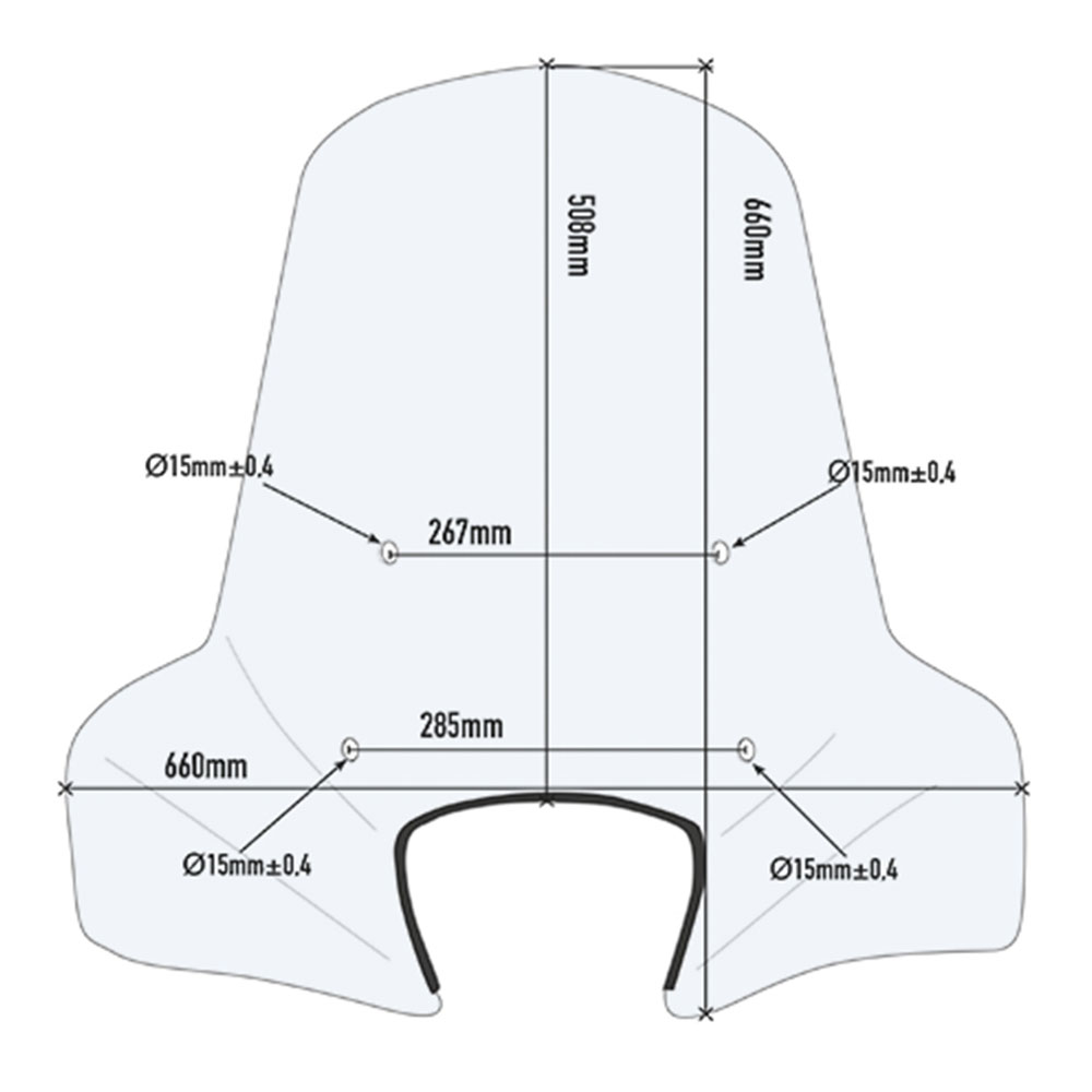 Vizir providni GIVI Peugeot Tweet 50-125-150 (10-22) 107A