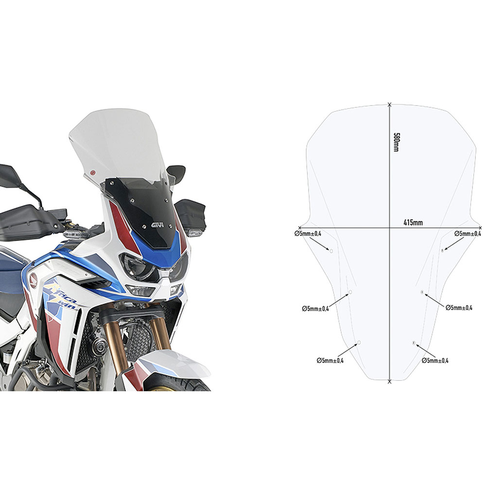 Vizir zatamnjeni GIVI Honda CRF 1100 L Africa Twin Adventure Sports (20-23) D1178ST