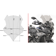 Vizir zatamnjeni GIVI Yamaha TRACER 900 / GT (18-20) D2139S