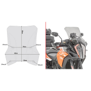 Vizir blago zatamnjeni GIVI KTM Super Adventure 1290 (17-20) D7706S