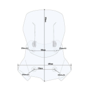 Vizir providni Airflow Kappa BMW F 750 / 850 GS (18-23) / F 800 GS (24-) KAF5127B