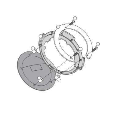Nosač Tanklock torbe Kappa Kawasaki Versys 1000 (12-14) BF04K