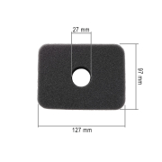 Filter vazduha Honda GX 110 120 140 160 200 ( 127x97x27 mm ) sunđer