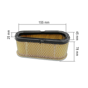 Filter vazduha TEC OHV ( 180x72/55x78 mm ) papirni 36356