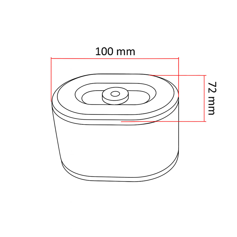Filter vazduha Honda GX 110 120 140 160 ( 100x72x70 mm )