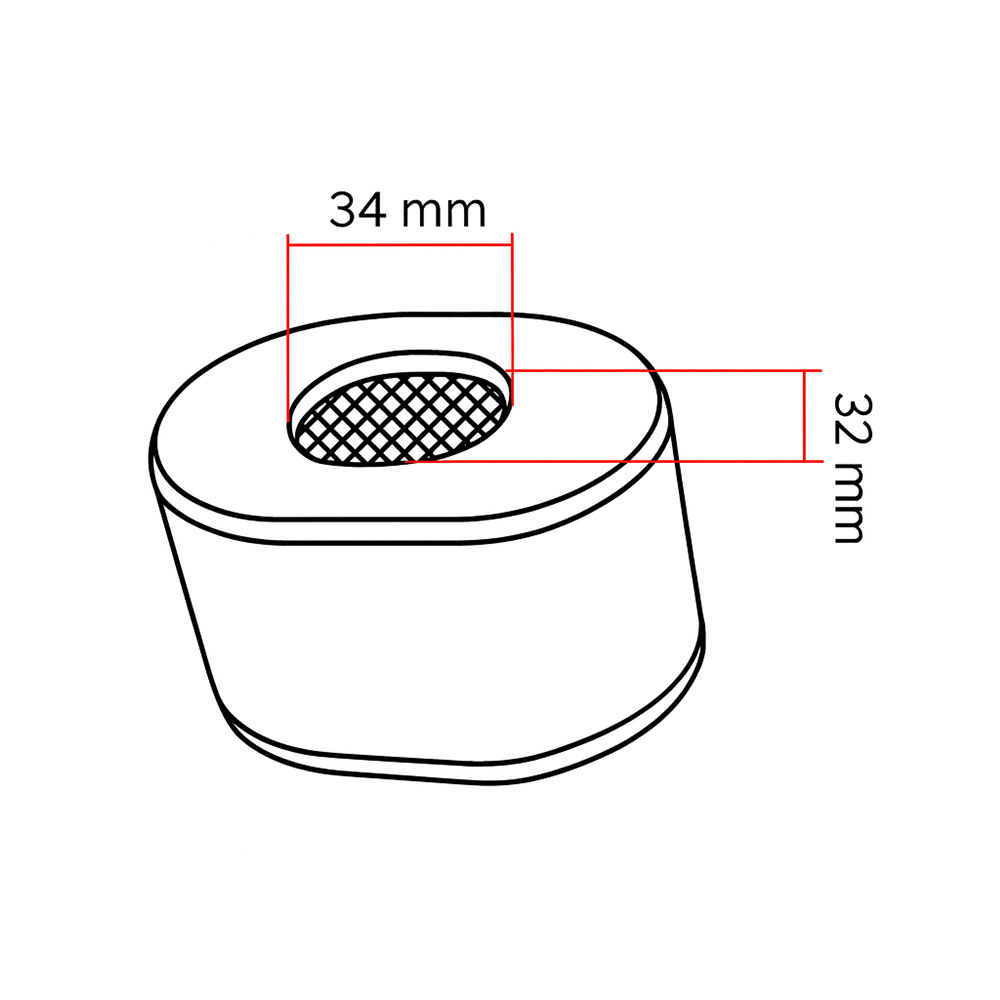Filter vazduha Honda GX 110 120 140 160 ( 100x72x70 mm )