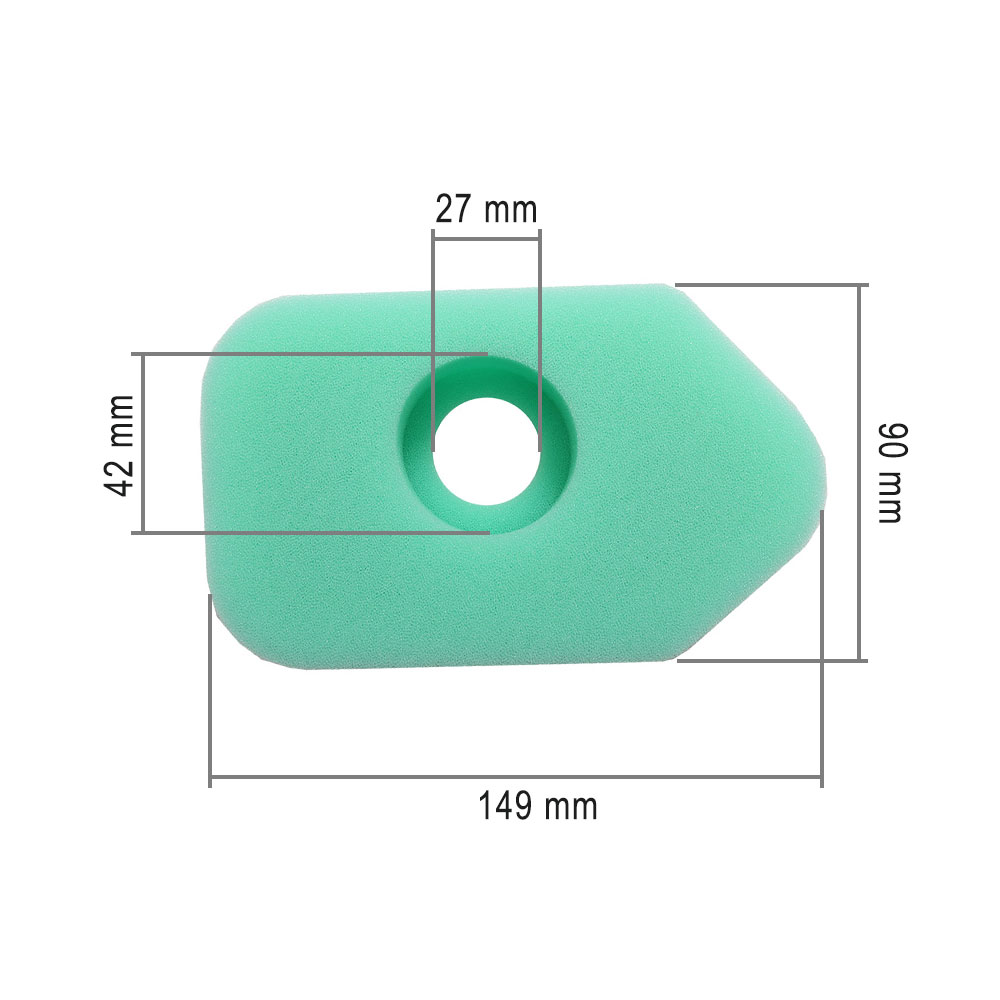 Filter vazduha B&S 3 3,5 3,7 KS ( 149x90x32 mm ) sunđerasti 272235 THORP