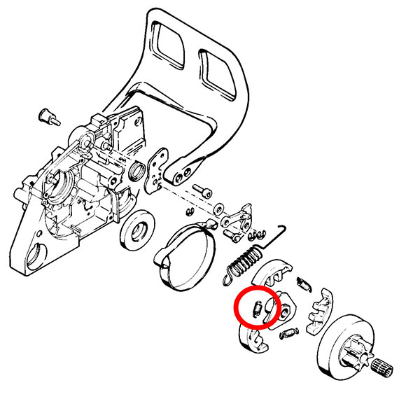 Opruga kvačila STIHL 028 030 031 032 041 08