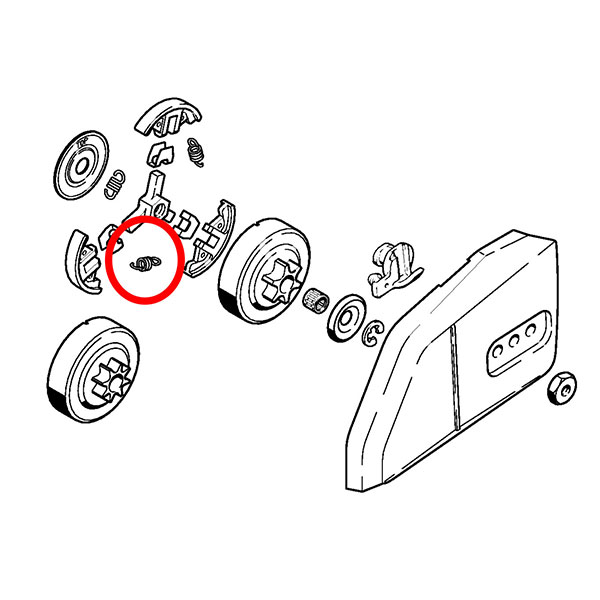 Opruga kvačila STIHL 017 018 021 023 025 FS 170 180 210 230 250