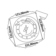Dekla startera B&S 450E 500E 550E kpl THORP