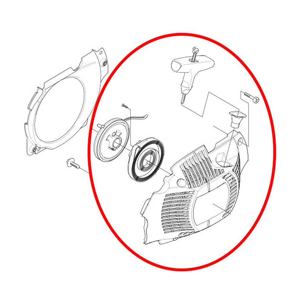 Dekla startera Jonsered 2065 2165 kpl THORP