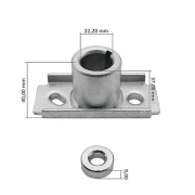 Nosač noža Villager fi 22.2 - nož sa kosom rupom