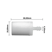 Filter goriva testere 4,5 mm beli Italy