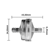 Filter goriva univerzalni fi 6,35 mm