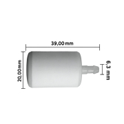 Filter goriva Stil 6,3 mm kameni Italy