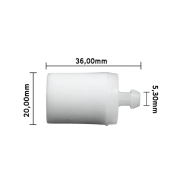 Filter goriva Stil 6,3 mm beli Italy