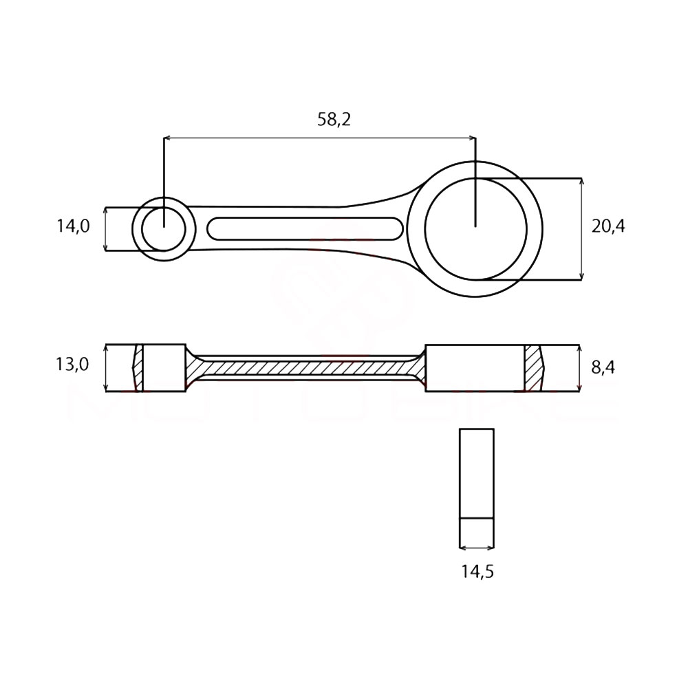 Klipnjača STIHL MS 029 039 290 310 390 Ital