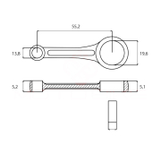Klipnjača S 021 210 Ital