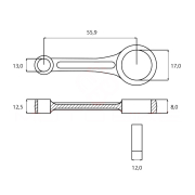 Klipnjača S 023 025 230 250 Ital
