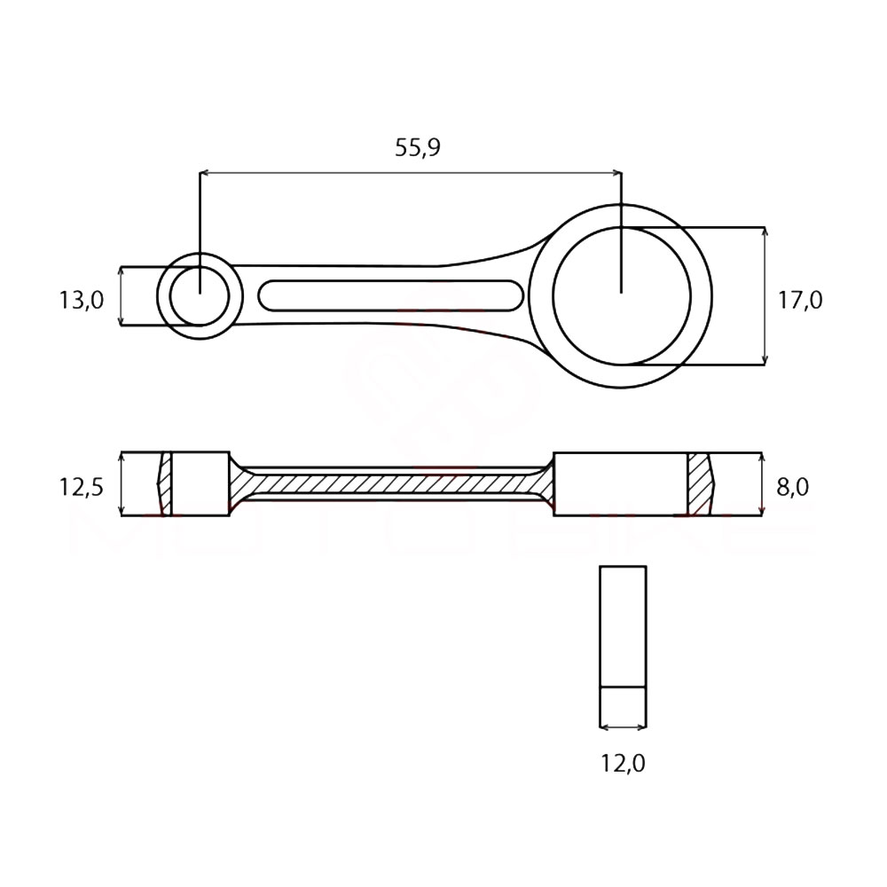 Klipnjača S 023 025 230 250 Ital