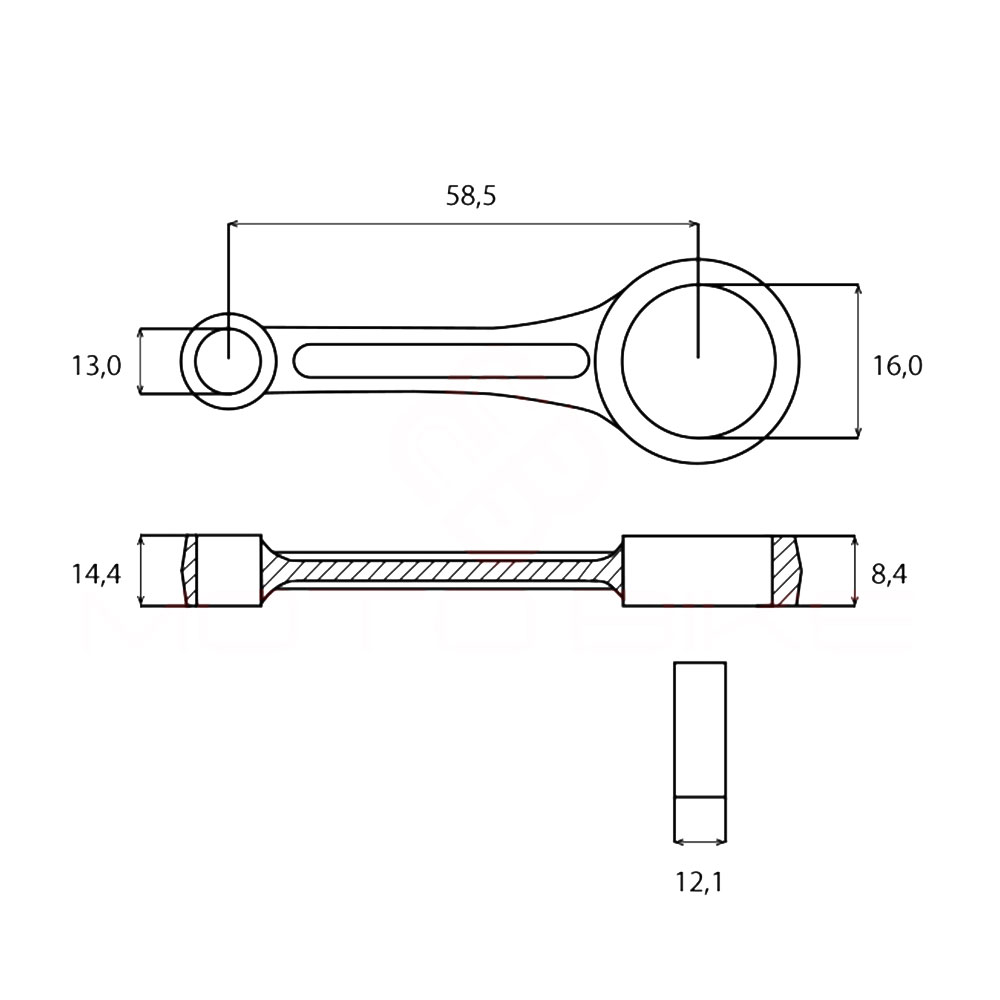 Klipnjača H 40 51 55 Jonsered 2041 2045 Ital