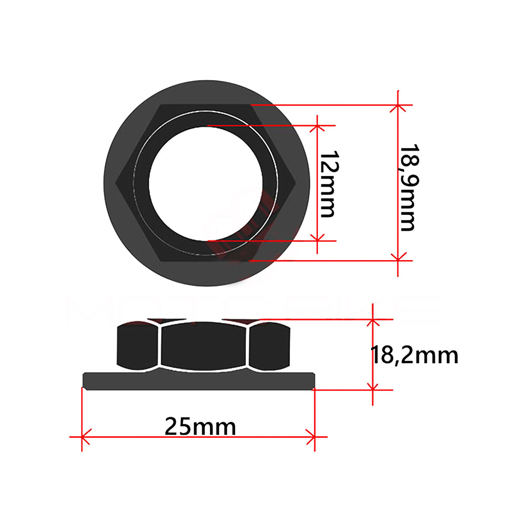 Matica glave trimera STIHL FS 350 450 M12x1,5 mm THORP