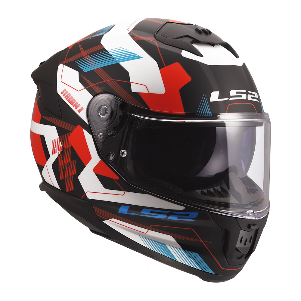 Kaciga LS2 Full Face FF808 STREAM II MIKA belo plavo crvena