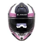 Kaciga LS2 Full Face FF817 CHALLENGER II FLAMAN belo roza L