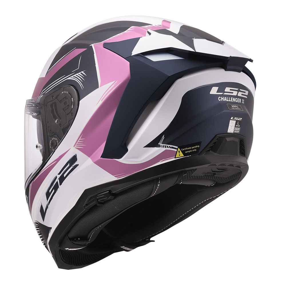 Kaciga LS2 Full Face FF817 CHALLENGER II FLAMAN belo roza L