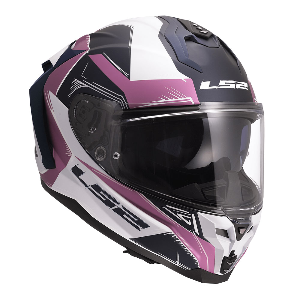 Kaciga LS2 Full Face FF817 CHALLENGER II FLAMAN belo roza L