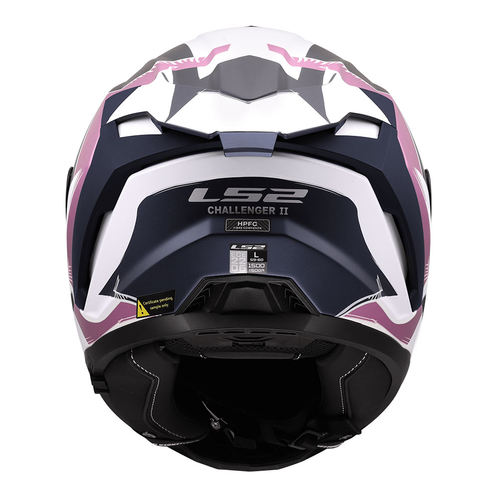 Kaciga LS2 Full Face FF817 CHALLENGER II FLAMAN belo roza