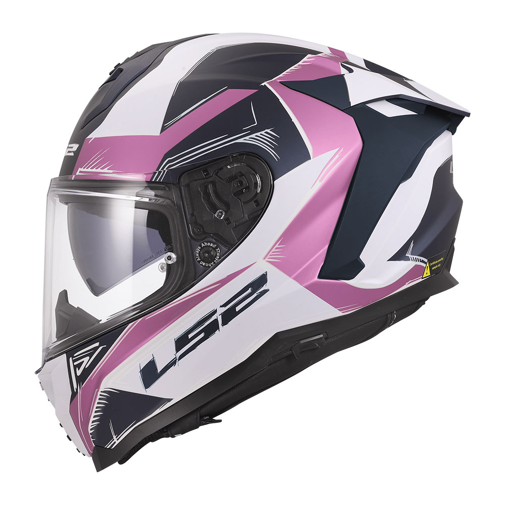 Kaciga LS2 Full Face FF817 CHALLENGER II FLAMAN belo roza