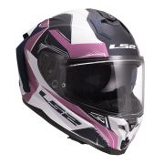 Kaciga LS2 Full Face FF817 CHALLENGER II FLAMAN belo roza XL