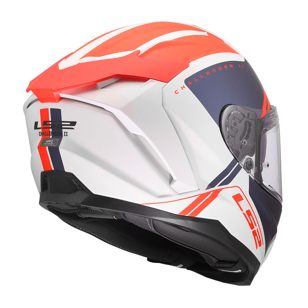 Kaciga LS2 Full Face FF817 CHALLENGER II TITAN belo plavo crvena M