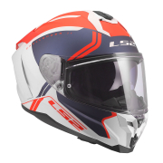 Kaciga LS2 Full Face FF817 CHALLENGER II TITAN belo plavo crvena